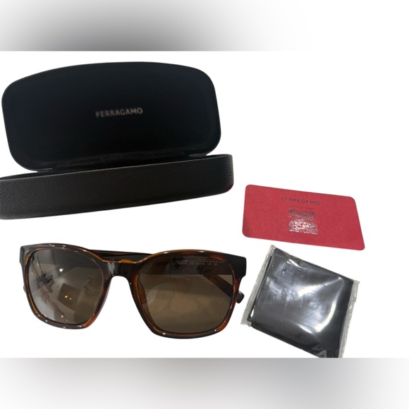 Salvatore Ferragamo Brown Sunglasses - Picture 1 of 4